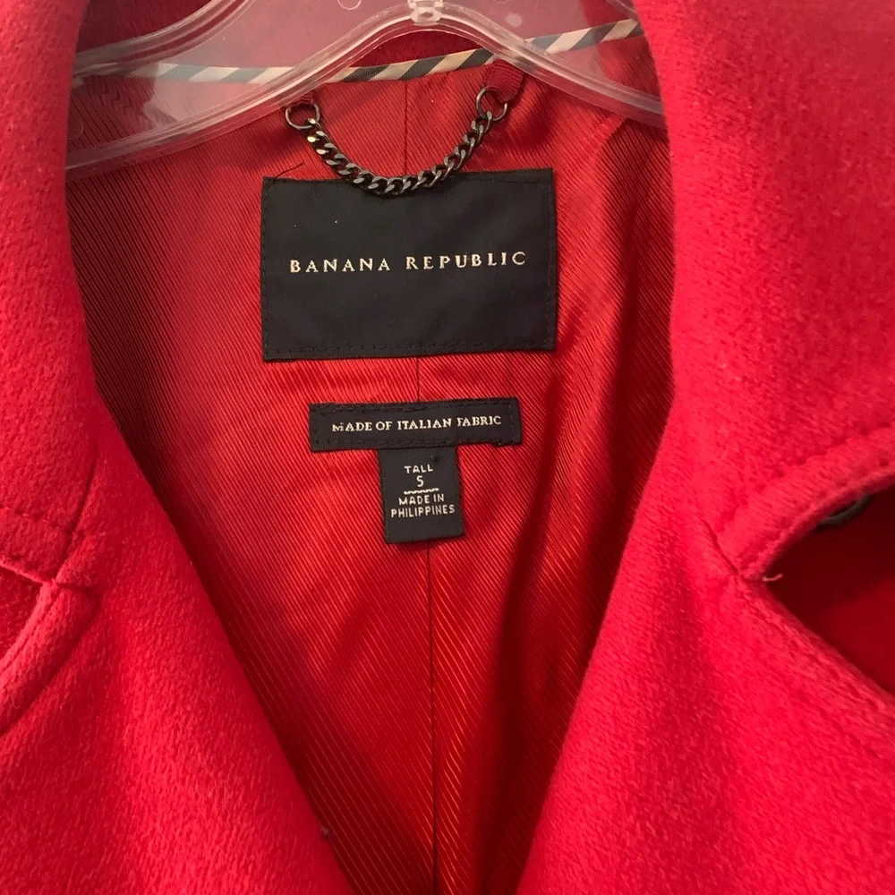 Banana Republic Vibrant Red Jacket - Picture 3 of 4